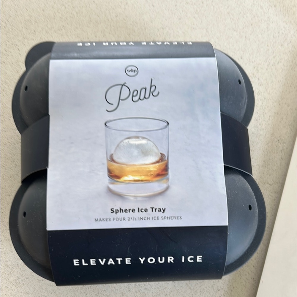 Peak Grey Sphere Ice Tray by